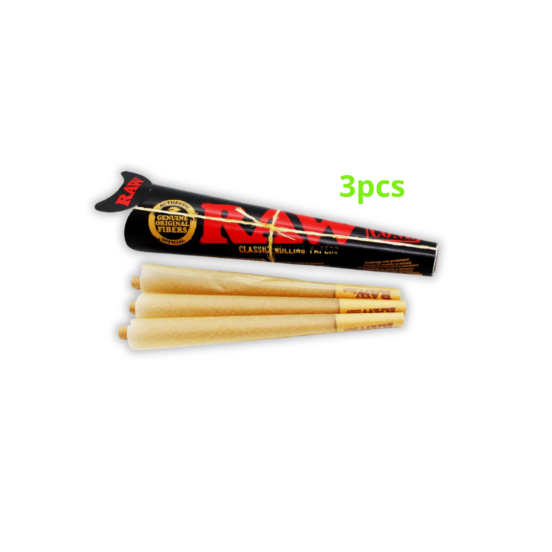 Raw cones black 3pcs
