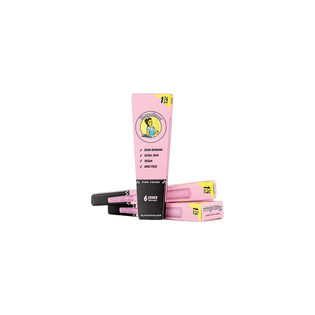 Blazy Susan Pink Cone 6pcs 1.1/4